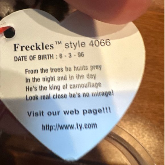 Ty Beanie Babies Freckles The Leopard - NWMT - Picture 11 of 11